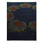 Tapis carré bleu marine Jaycee