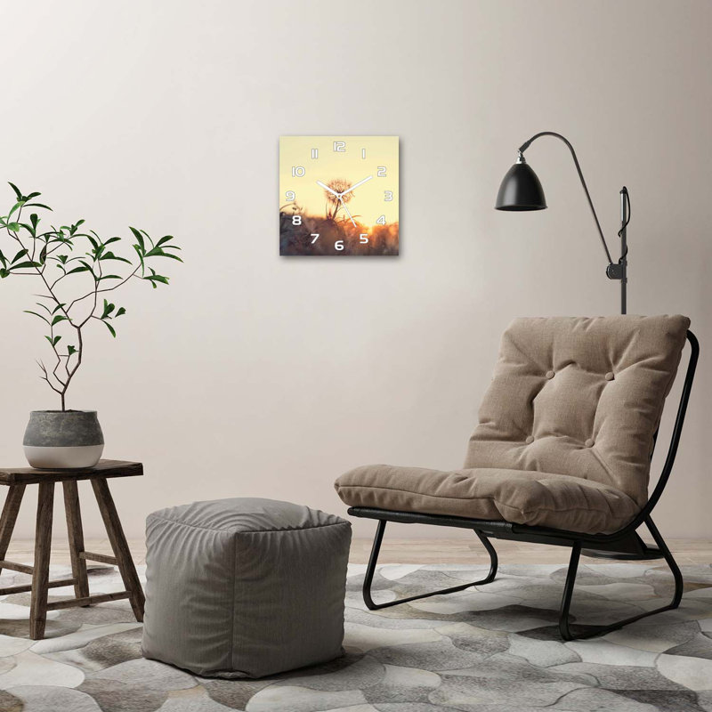 Hiemkea Glass Wall Clock, White