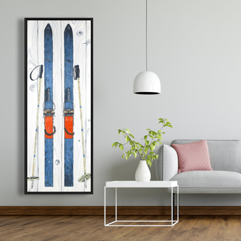 Art rétro sur toile encadrée rouge