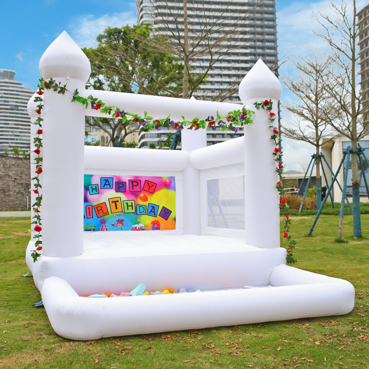 Toxic Themed Inflatable Wipe Out Bed with Wall