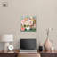 Vases de fleurs modernes en toile teinté de rose Horizon II par Art Remedy-107781447-107781453