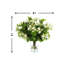 Budding Hydrangea Floral Arrangement In Glass Vase With Bubble
