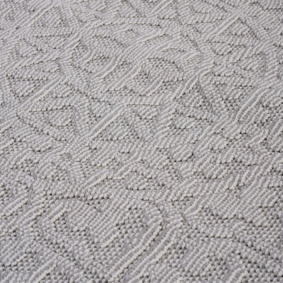 Tapis tissé 4 x 6 po et blanc / médaillon, teint, sans perte de poils, pour toutes les pièces et pour animaux de compagnie, facile à nettoyer, tapis 4 x 6, blanc / intérieur / extérieur, tache, entretien, revêtement de sol