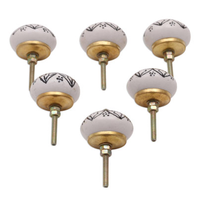 Bouton de porte en céramique Gyanwati