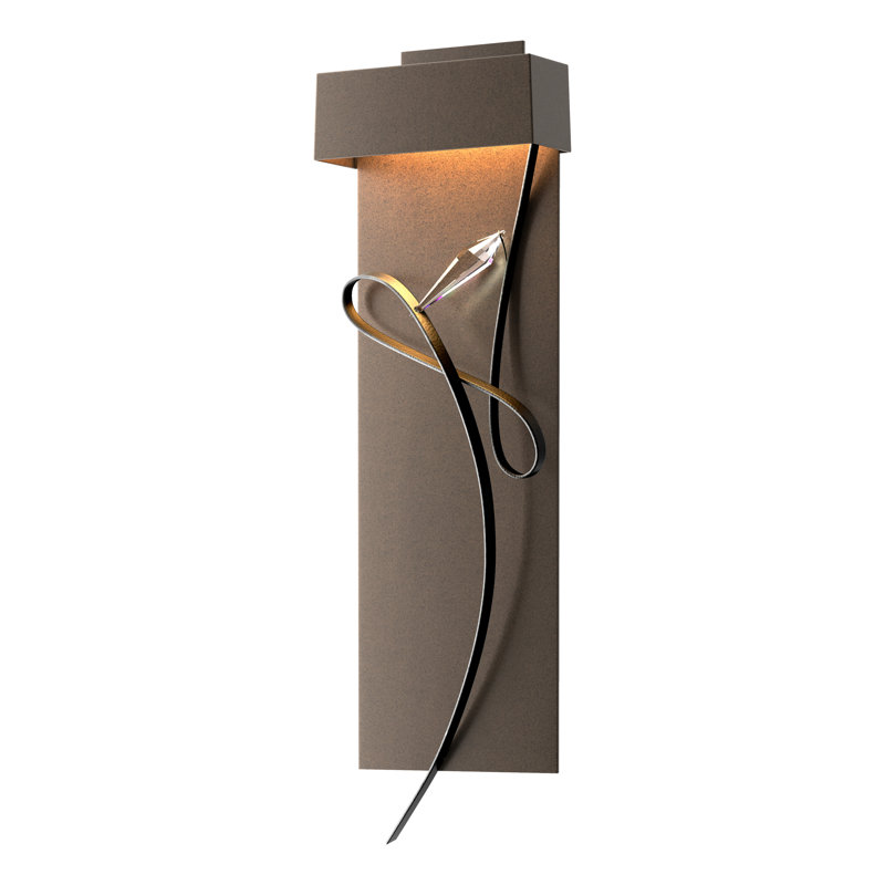 Rhapsody 1-Light LED Flush Mounted Sconce, Bronze, Black