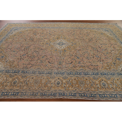 Tapis floral rétro 9 x 12
