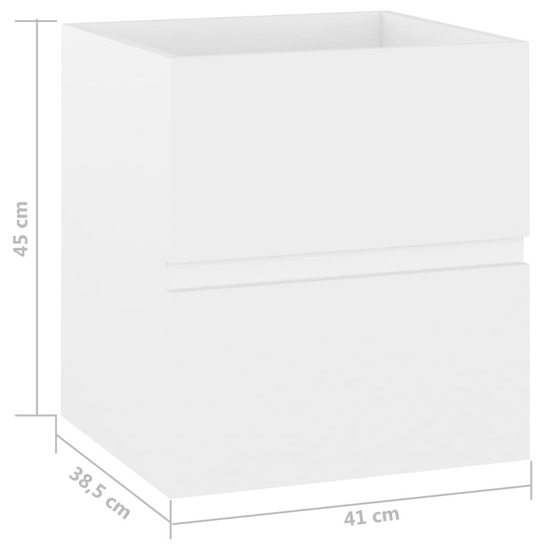 Cunigan Bathroom Cabinet, White