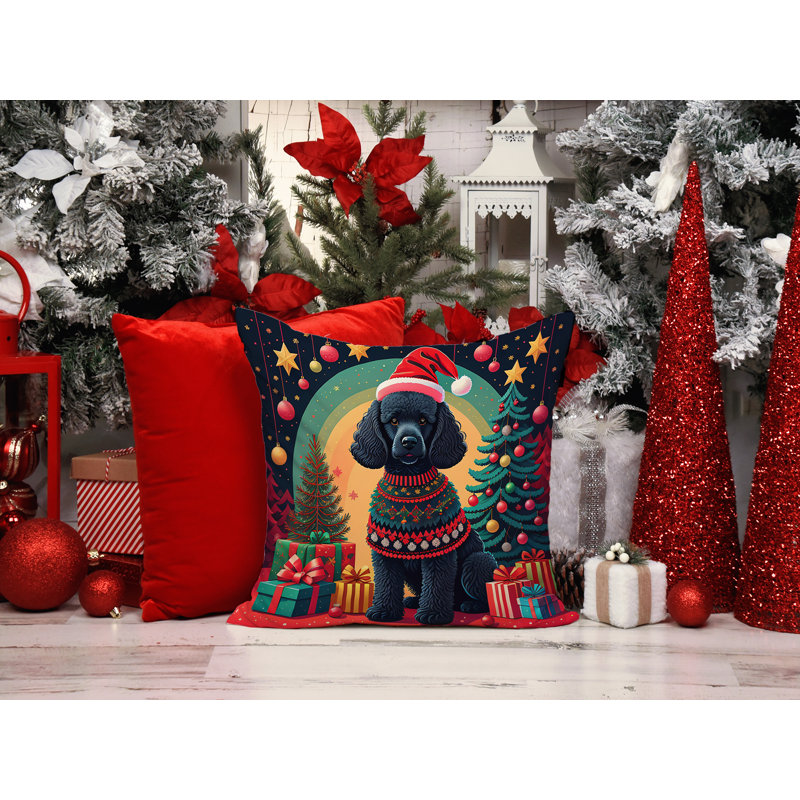 Coussin décoratif de Noël 1143, 14 po x 14 po