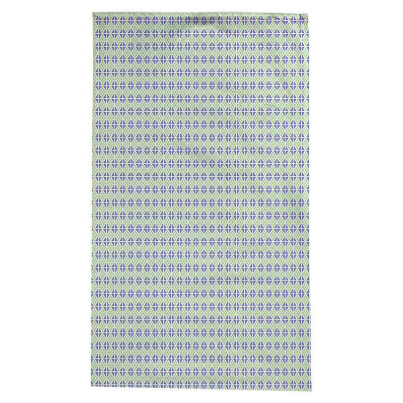 Leffel Diamonds Tablecloth, Green/Blue