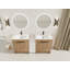 Meuble-lavabo autoportant Aveline avec lavabo intégré et portes à fermeture en douceur-123836392