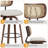 26" Upholstered Counter Height Swivel Bar Stools-125578921