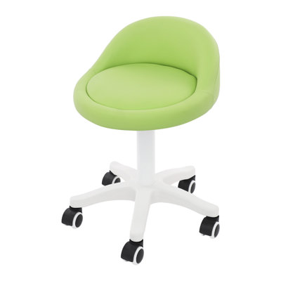 Adjustable Rolling Office Stool by Ivy Bronx