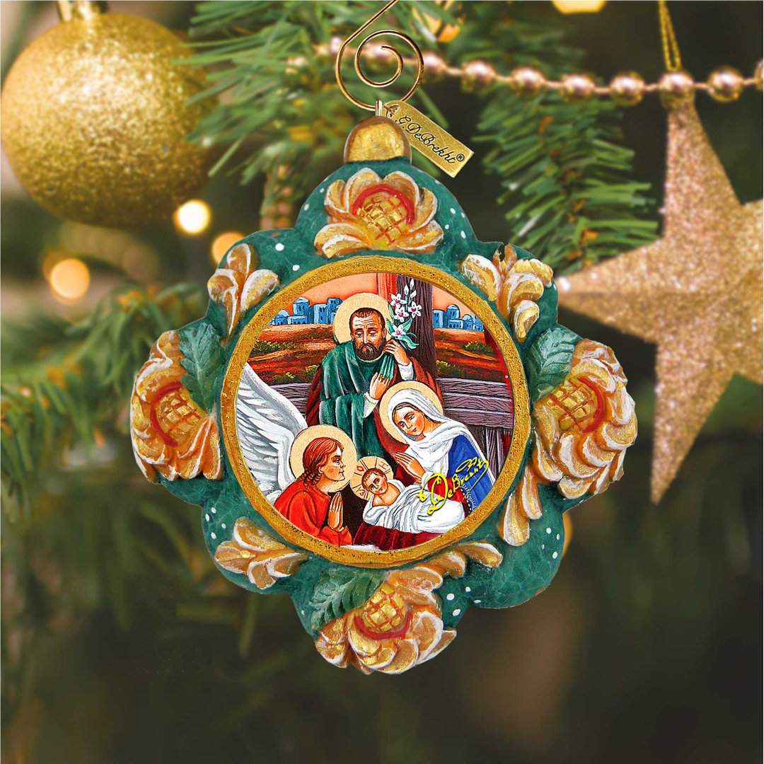 Treasured Memories 3'' Handmade Holiday Shaped Ornament G Debrekht