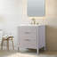 Ensemble de meuble-lavabo simple 30 po avec dessus en pierre reconstituée Bilroy-1395060403