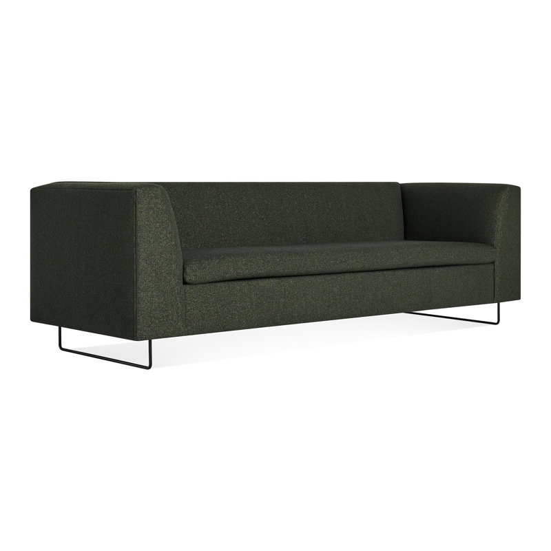 Canapé en cuir Bonnie, Vos Evergreen, H 29 po x l 96 po x P 33 po