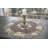 Roxbury Embroidered Gold Daisy on Brown Table Topper (33" Round)