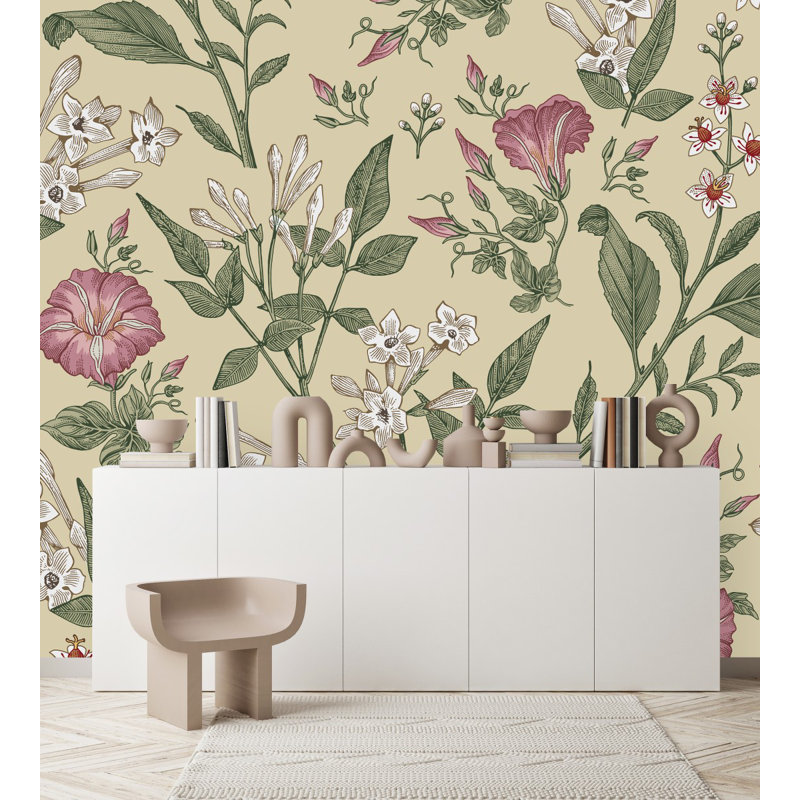 Peel & Stick Wall Mural, 10.42' W x 10.42' L