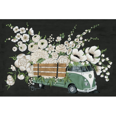" VW Bus Black " by Hollihocks Art