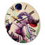 Horloge murale Jockey sur cheval au galop-63902204