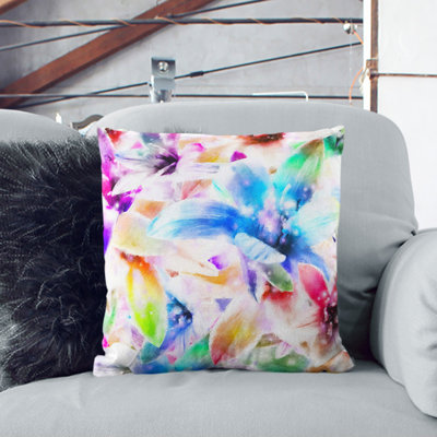 Colourful Orchids Scatter Cushion