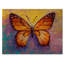 Orange, peinture abstraite papillon - reproduction d'art sur toile traditionnelle-1123092290-1123092318