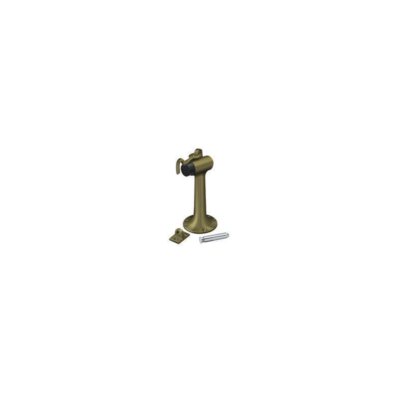 Door Stop, Antique Brass