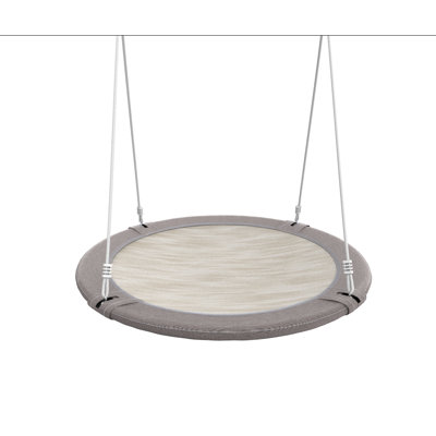 60" Large Saucer Tree Swing for Kids Adults Textilene Waterproof with 2pcs Hanging Straps