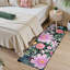 Tapis lavable pour tapis de salon antidérapant à motif floral antidérapant-1152794773