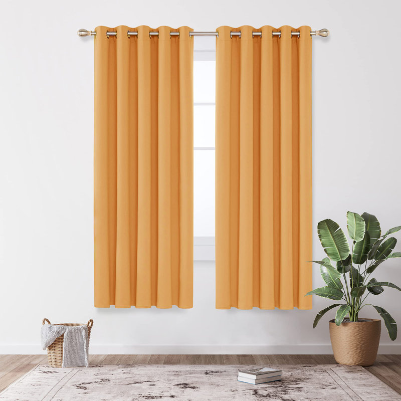 Quayshaun Blackout Curtain Pair, 66cm Width x 183cm Drop
