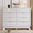 Fluted 8-Drawers Dresser For Bedroom,47''W Boho Storage Dresser & Chest-865826700