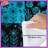 Blue Black Floral Pattern Comforter-127458616