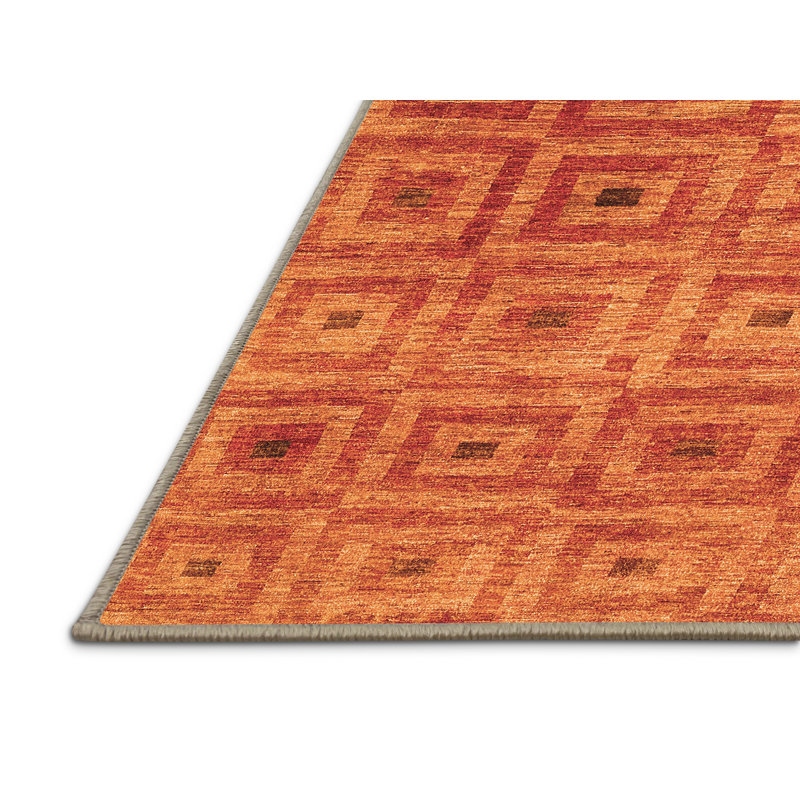 Miosoty Performance Geometric Indoor Rug, Rectangle 7' x 10'