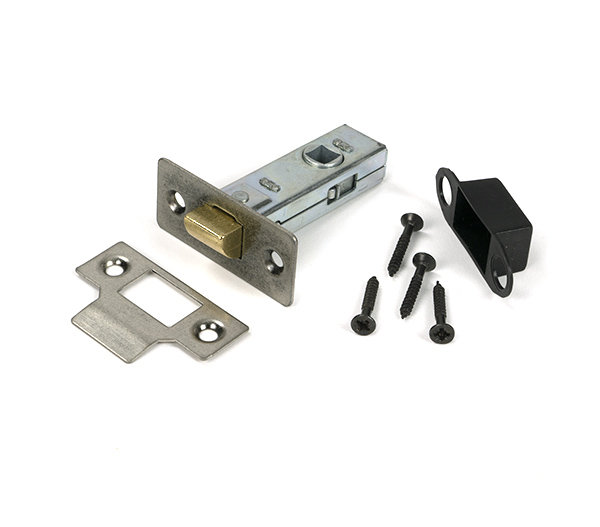 Tubular Mortice Latch, Pewter Patina