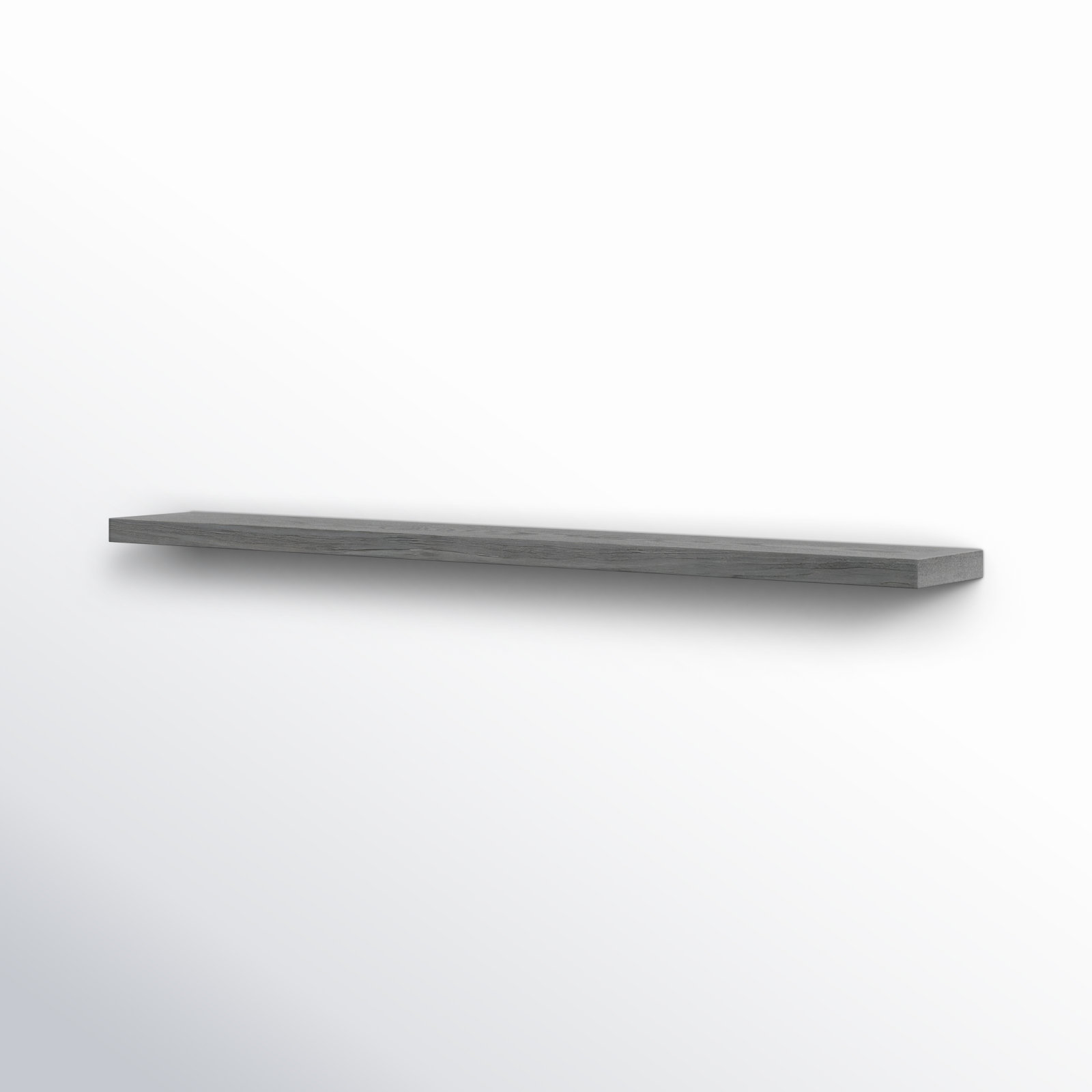 Sherice Floating Shelf, 1.97" H x 74.81" W x 10.24" D, Oak
