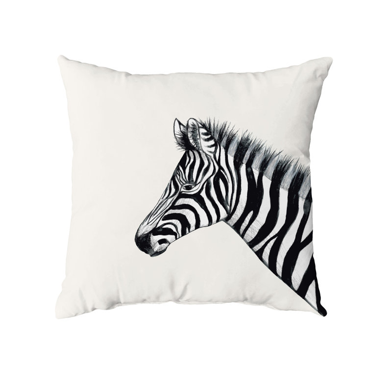 Housse et insert de coussin zébré carré, 20 po X 20 po