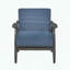 Fauteuil d'appoint décontracté transitionnel avec structure gris brique-612216958