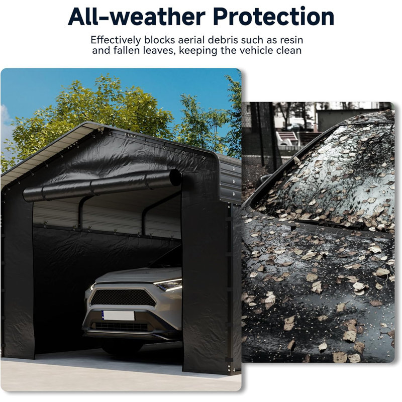 Carport, H 107,87 po x l 141,73 po x P 236,22 po