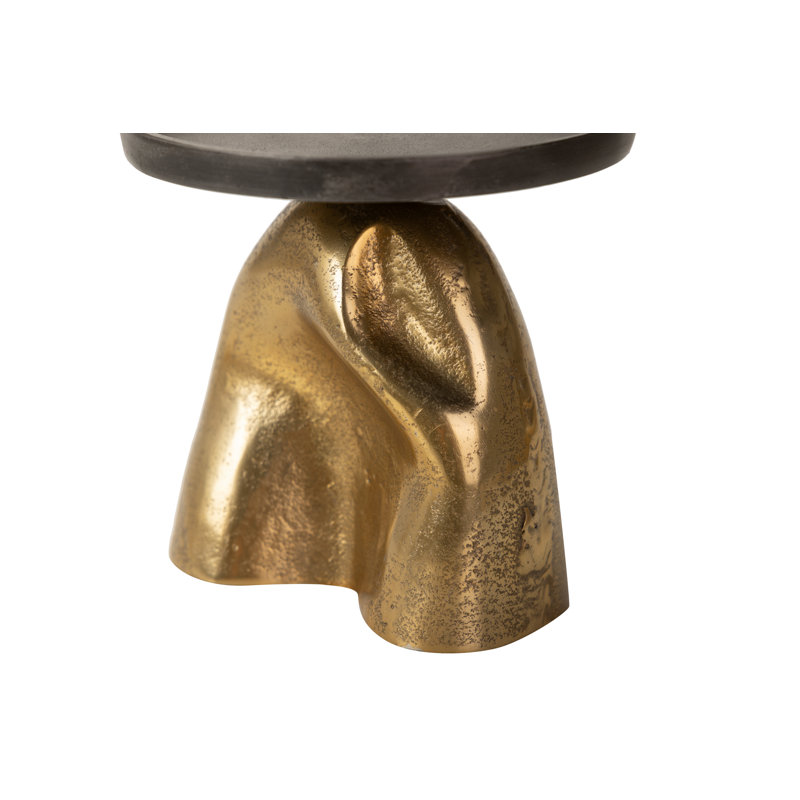 Aluminum Tabletop Candlestick, 16cm H x 16cm W x 16cm D