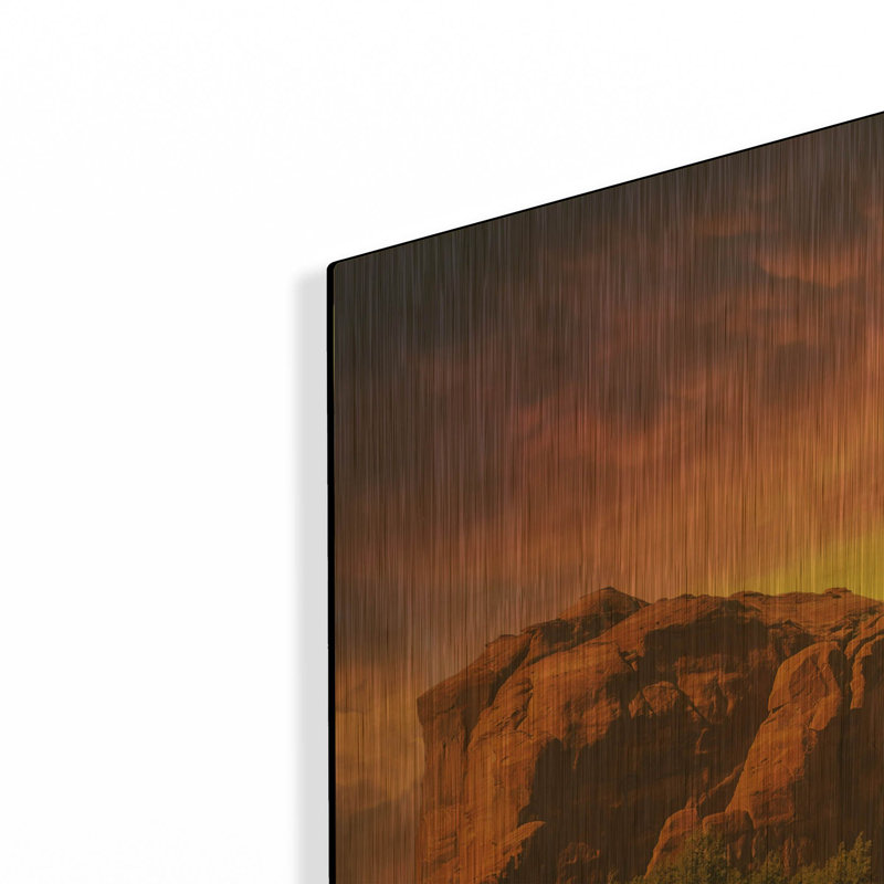 « Monument Valley Dreams » de Martin Podt, tableau mural en métal doré, 91,4 cm x 61 cm, 36 po x 24 po