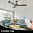 Edoarda 3-blades 52 Inches DC Motor Ceiling Fan without Light-721610167