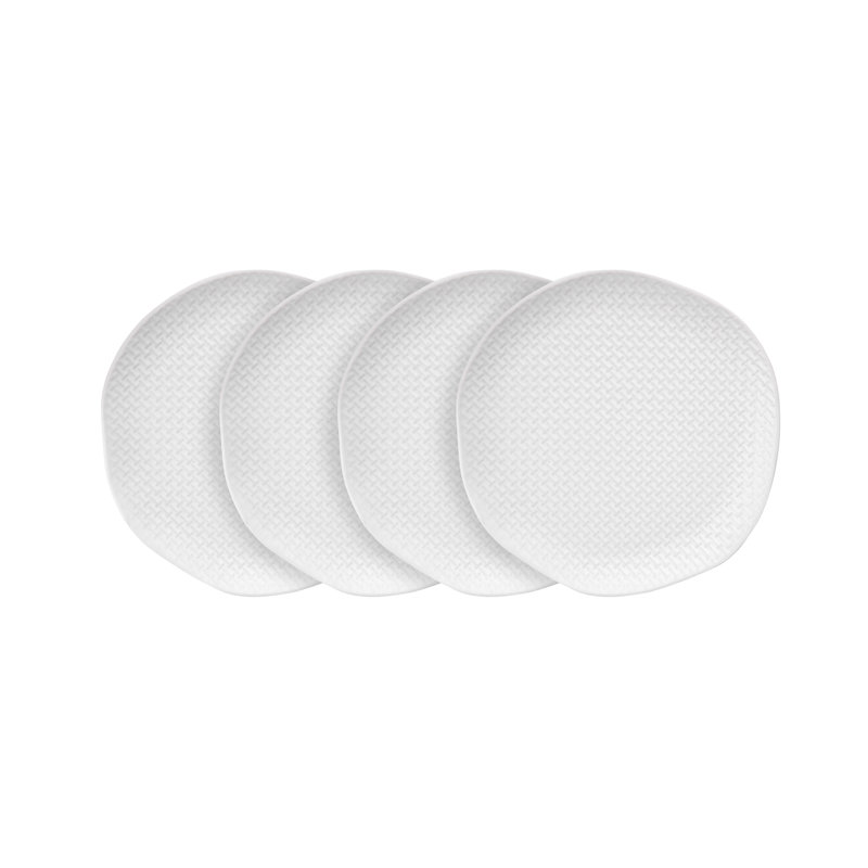 Ensemble d'assiettes à salade Stone Lain Abigael, Blanc