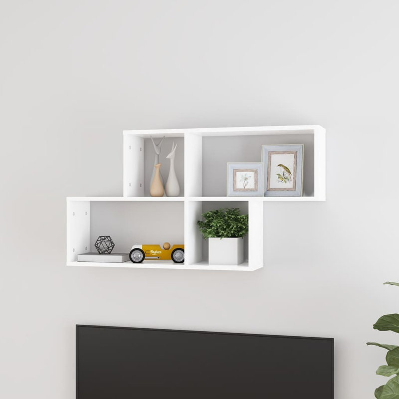 Aydeen 4 Piece Accent Shelf, White