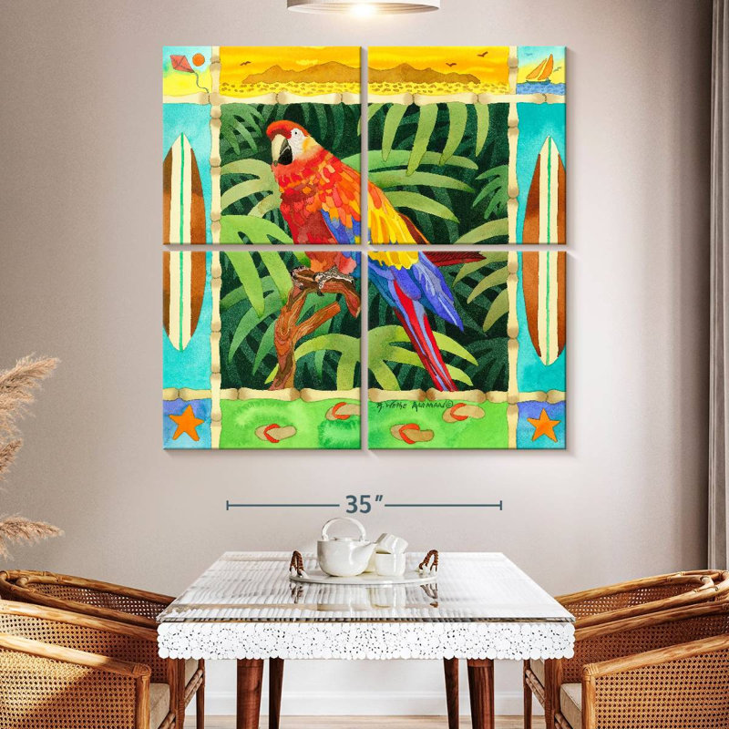 Brampt Surf Parrot, 50" H x 50" W