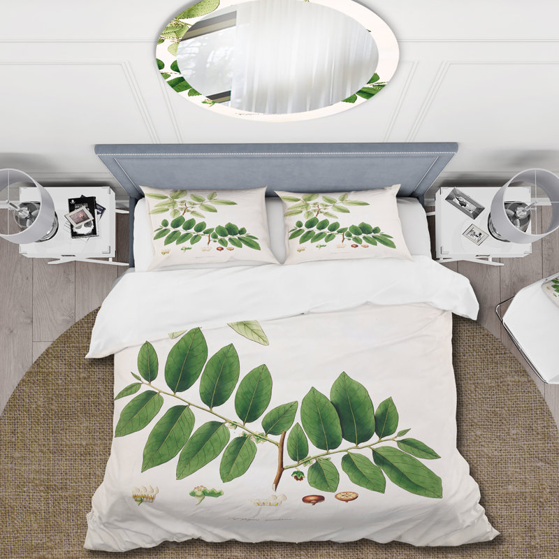 Ensemble de housse de couette Farmhouse Vintage Botanicals xiv - microfibre de polyester