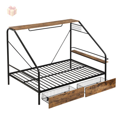 Matelas hybride complet de 14 pouces dans une boîte, mousse viscoélastique infusée de gel rafraîchissant et ressorts ensachés, mi-ferme, 54 po x 74 po