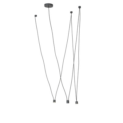 Luminaire suspendu linéaire unique à 3 lumières DEL