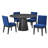 Kumud 4 - Person Pedestal Dining Set-81912726-81912727