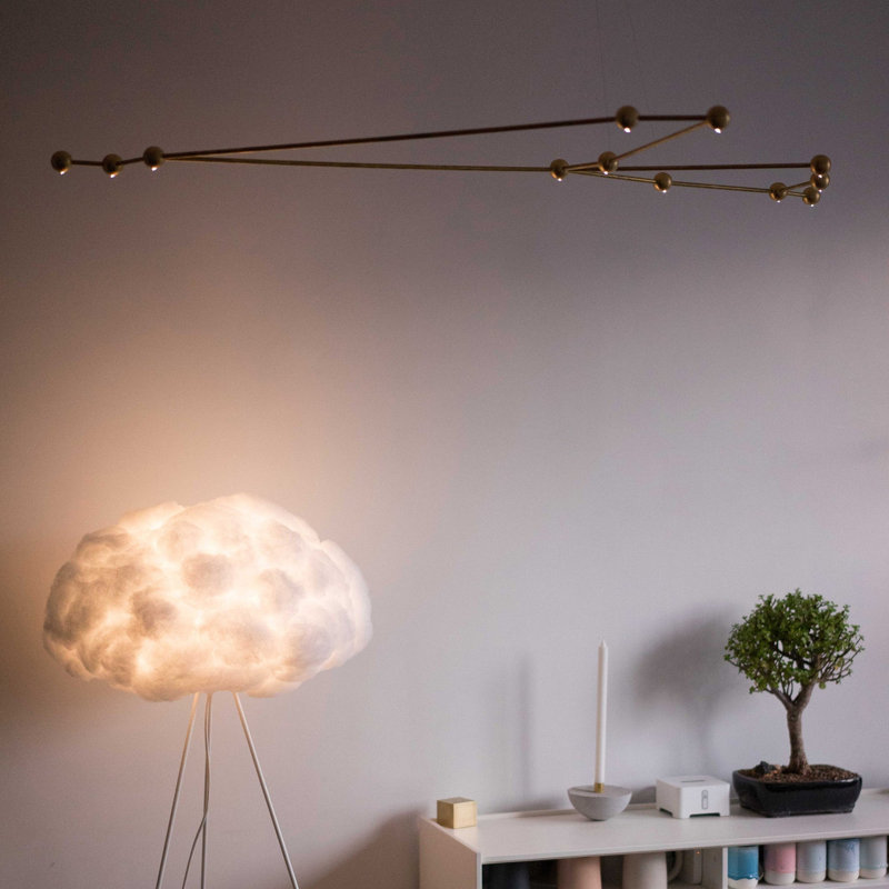 12 - Light Unique Geometric Chandelier