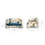 Canapé-lit pour chien de taille moyenne 35,5 po Paloma-971537803