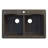 Aversa 33'' L Double Bowl Kitchen Sink-16187824